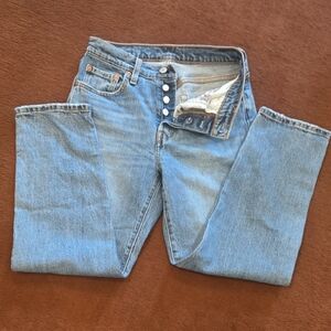 Levis 501 Classic Blue Denim Jeans